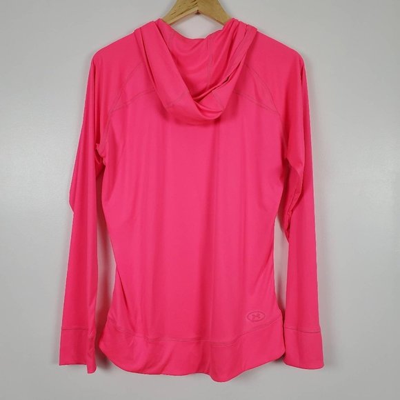Under Armour hooded jacket bright pink large - Picture 2 of 6